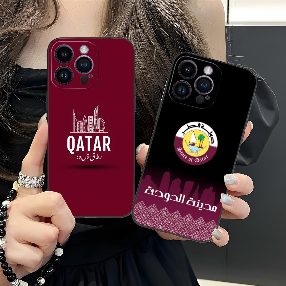 Phone Cases Qatar - غطاء هاتف محمول بتصميم علم قطر