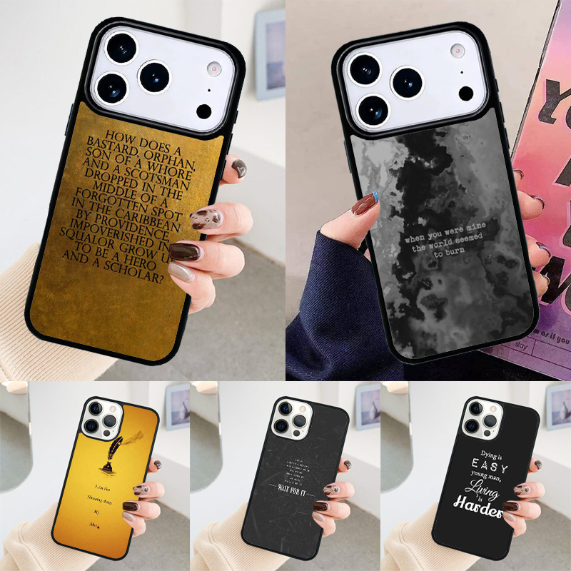 Phone Cases Hamilton - غطاء هاتف بتصميم كلمات أغاني هاملتون