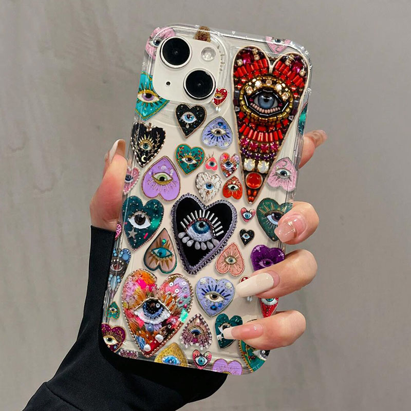 Phone Cases For Samsung S21 5G - وسادة هوائية على شكل قلب العين