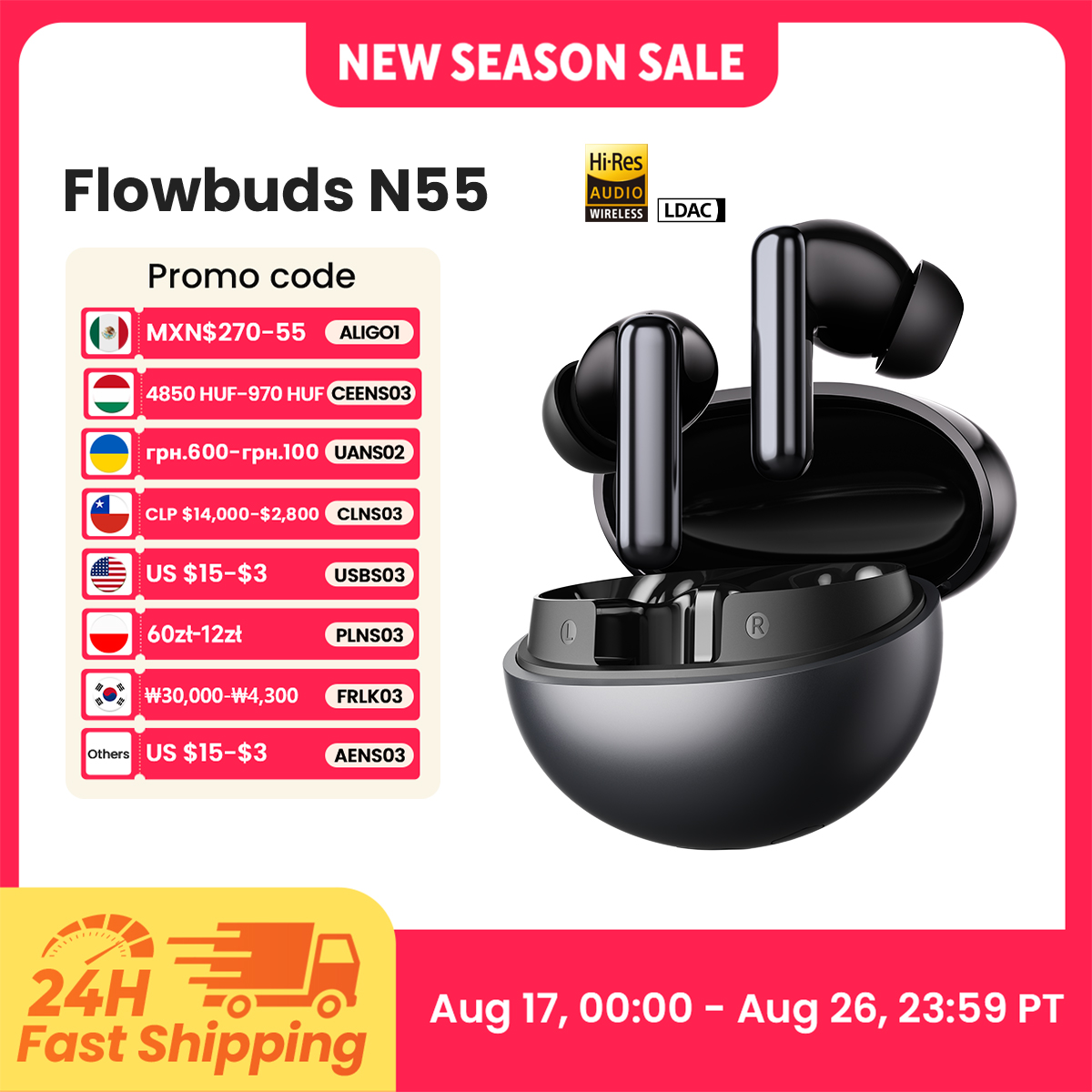 Phone Cases Video - سماعات أذن لاسلكية HAYLOU Flowbuds N55
