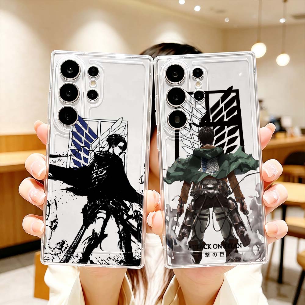 Phone Cases For Samsung S21 5G - غطاء هاتف شفاف بتصميم أنيمي 