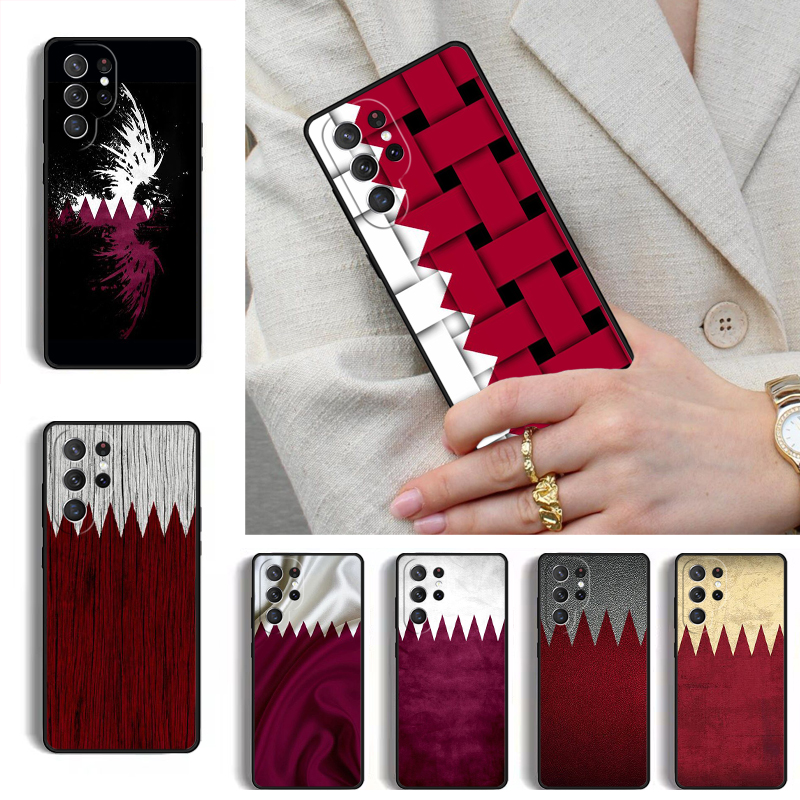 Phone Cases Qatar - غطاء هاتف محمول بتصميم علم قطر