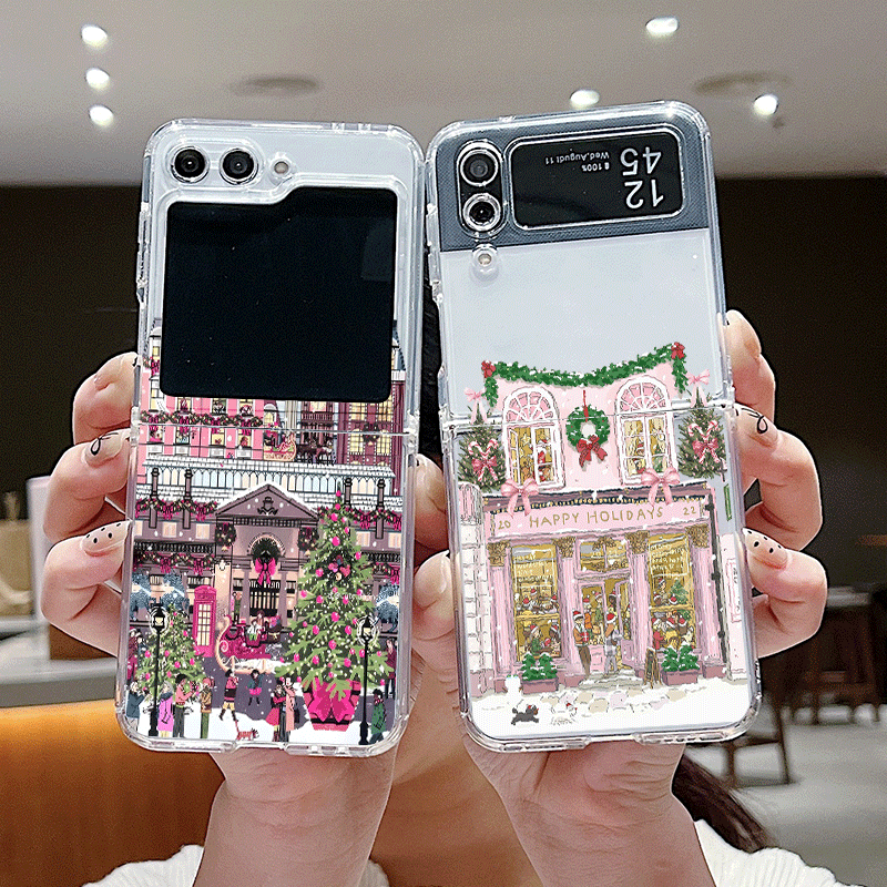 Phone Cases Z Fold 6 - المبنى الريفية مشهد الثلوج عيد الميلاد