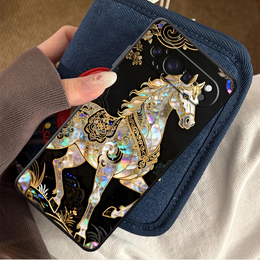Phone Cases Pixel 10 Pro - غطاء هاتف Lucky Horse Funda لهواتف