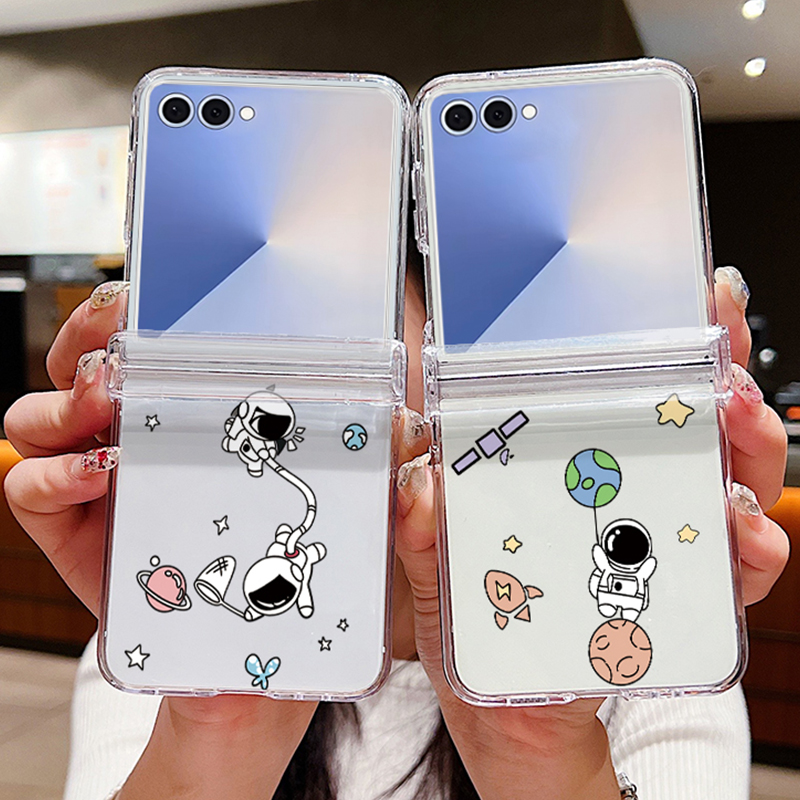 Phone Cases Z Flip 5 - رواد الفضاء نمط للطي قضية الهاتف