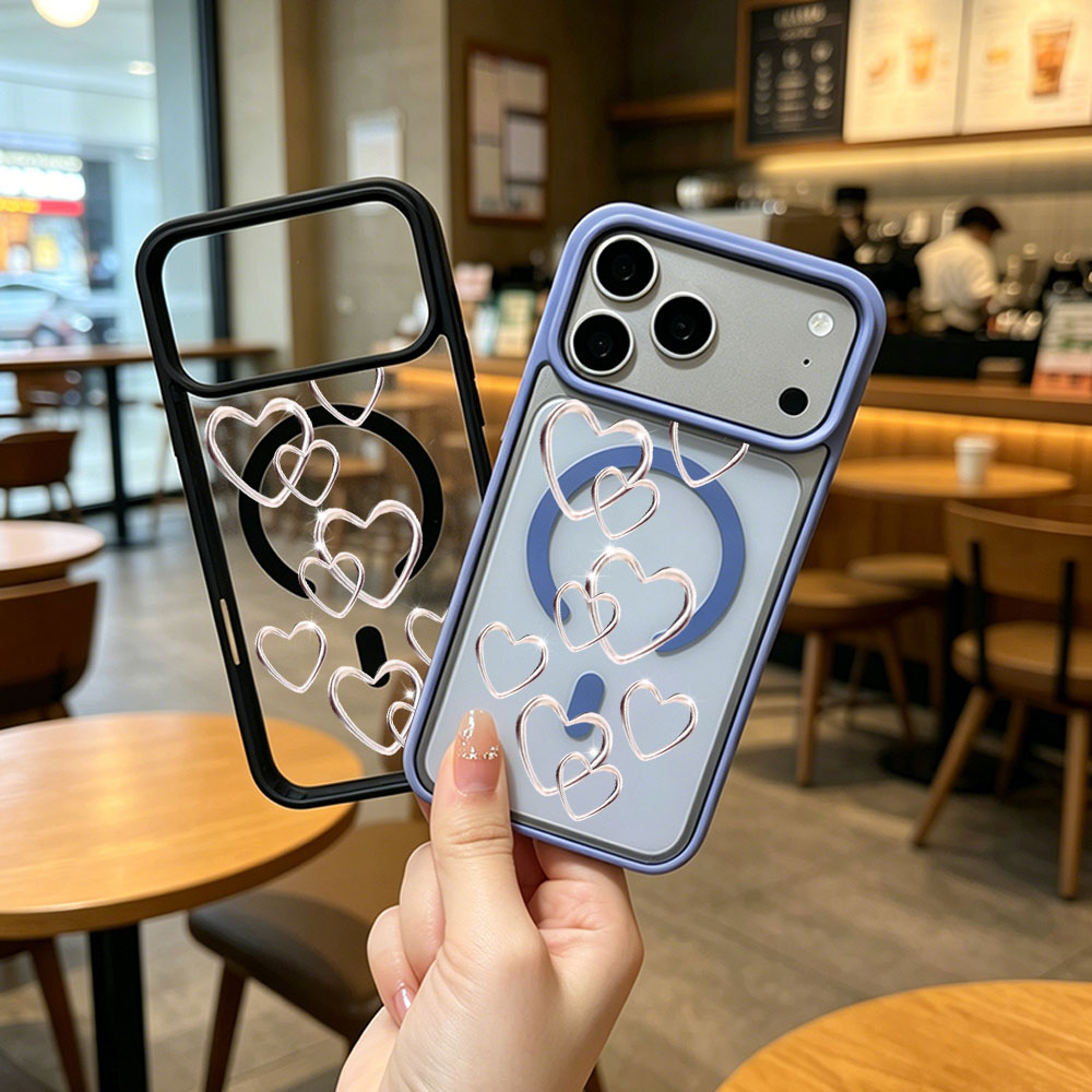 Phone Cases Magsafe - غطاء هاتف شفاف مضاد للانزلاق لآيفون