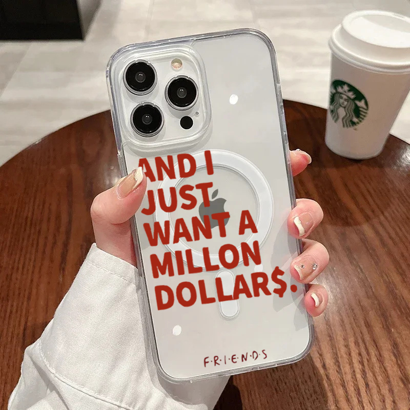 Phone Cases Magsafe - حافظة أنيقة بتصميم تجريدي مع اقتباسات