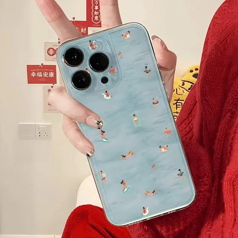 غطاء هاتف بنمط السباحة الصيفي  - مراجعة Phone Cases Transparent وسعره