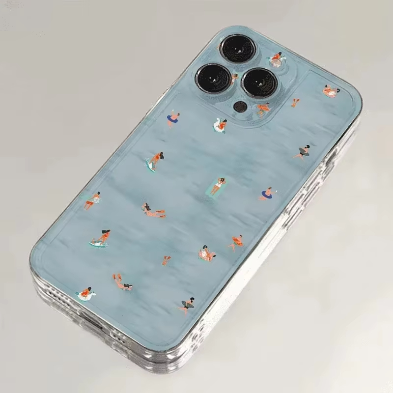غطاء هاتف بنمط السباحة الصيفي  - مراجعة Phone Cases Transparent وسعره