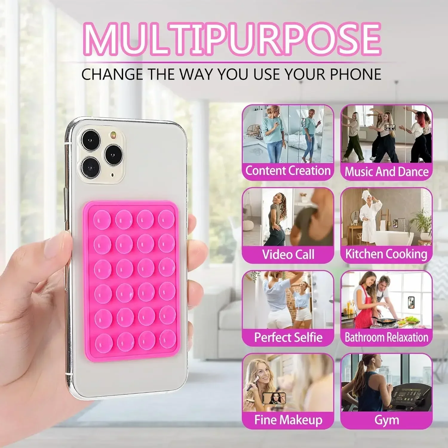 حامل هاتف سيليكون بكأس شفط مزد - مراجعة Phone Cases Video وسعره