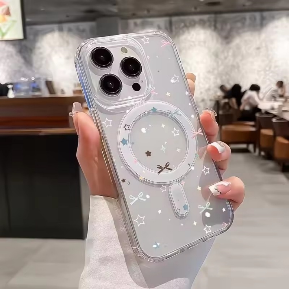 غطاء هاتف شفاف بطباعة نجوم وقو - مراجعة Phone Cases Magsafe وسعره