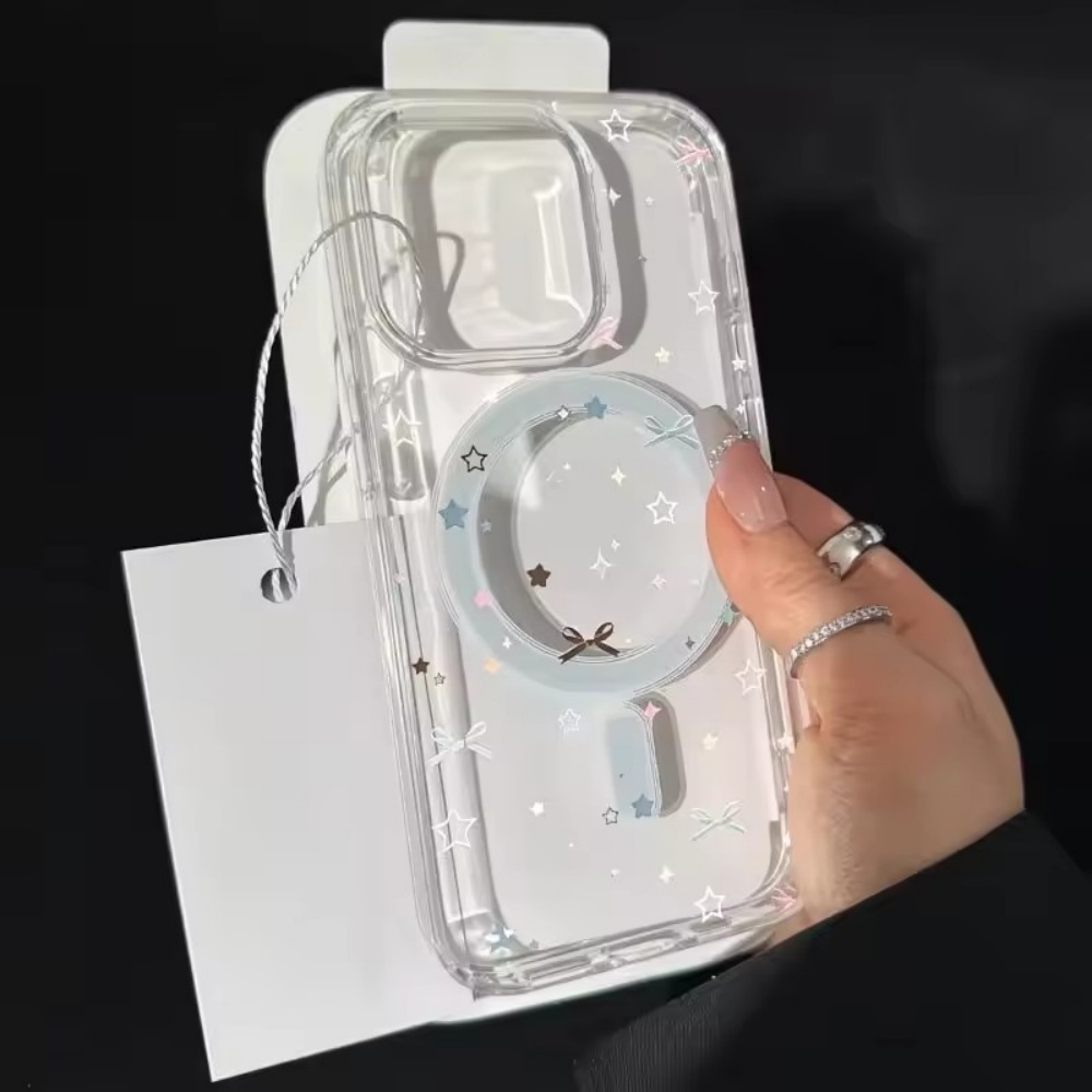غطاء هاتف شفاف بطباعة نجوم وقو - مراجعة Phone Cases Magsafe وسعره