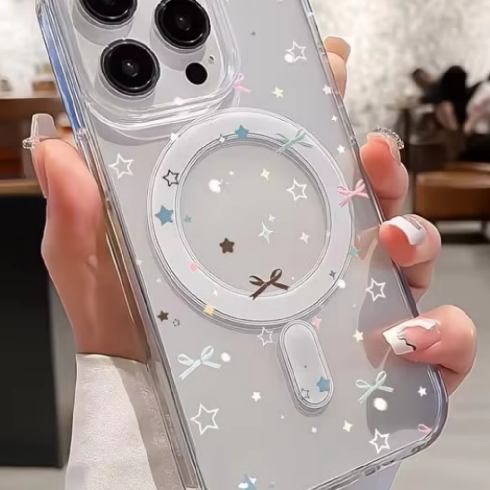 غطاء هاتف شفاف بطباعة نجوم وقو - مراجعة Phone Cases Magsafe وسعره