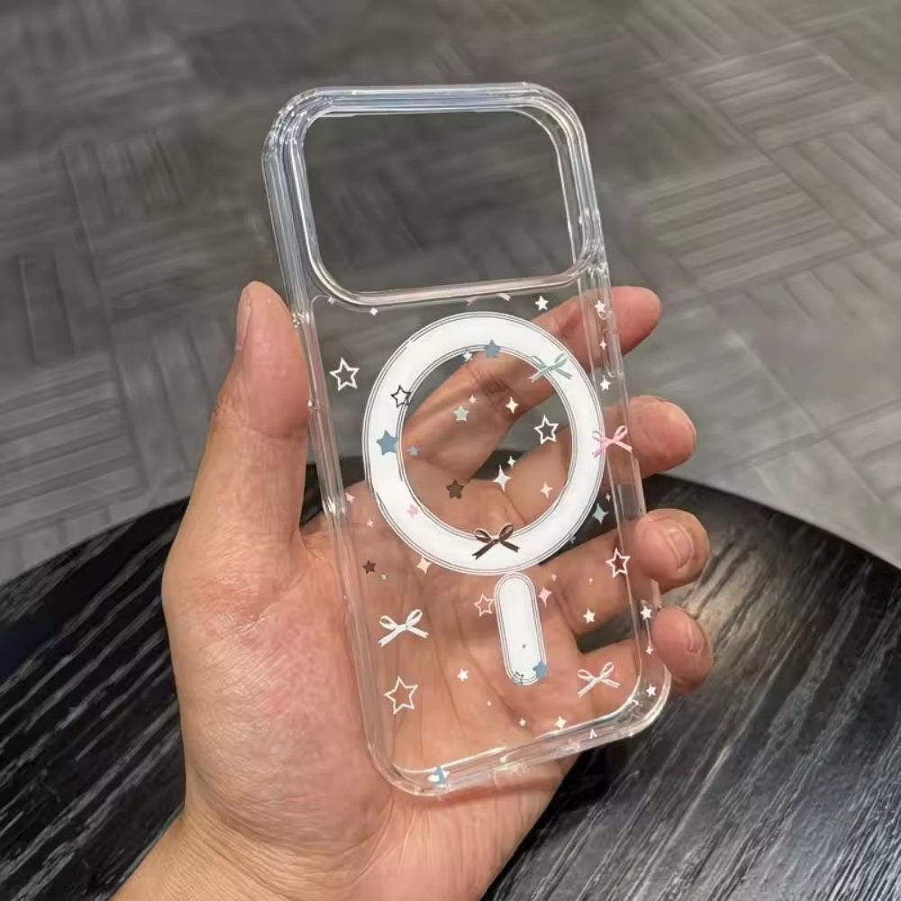 غطاء هاتف شفاف بطباعة نجوم وقو - مراجعة Phone Cases Magsafe وسعره
