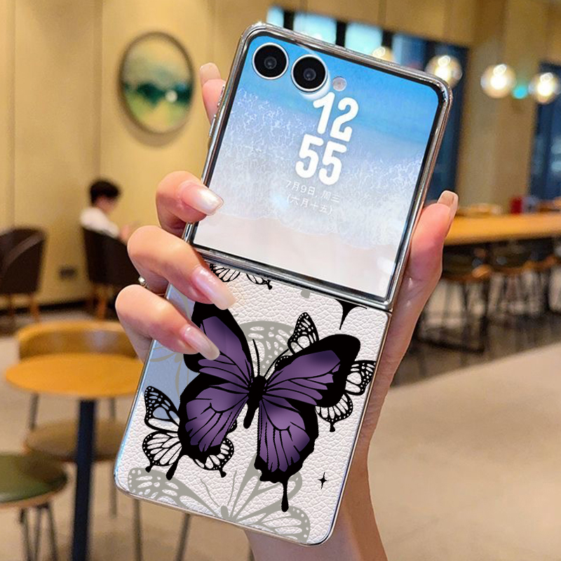 غطاء هاتف من الجلد الصناعي بتص - مراجعة Phone Cases Z Flip 5 وسعره