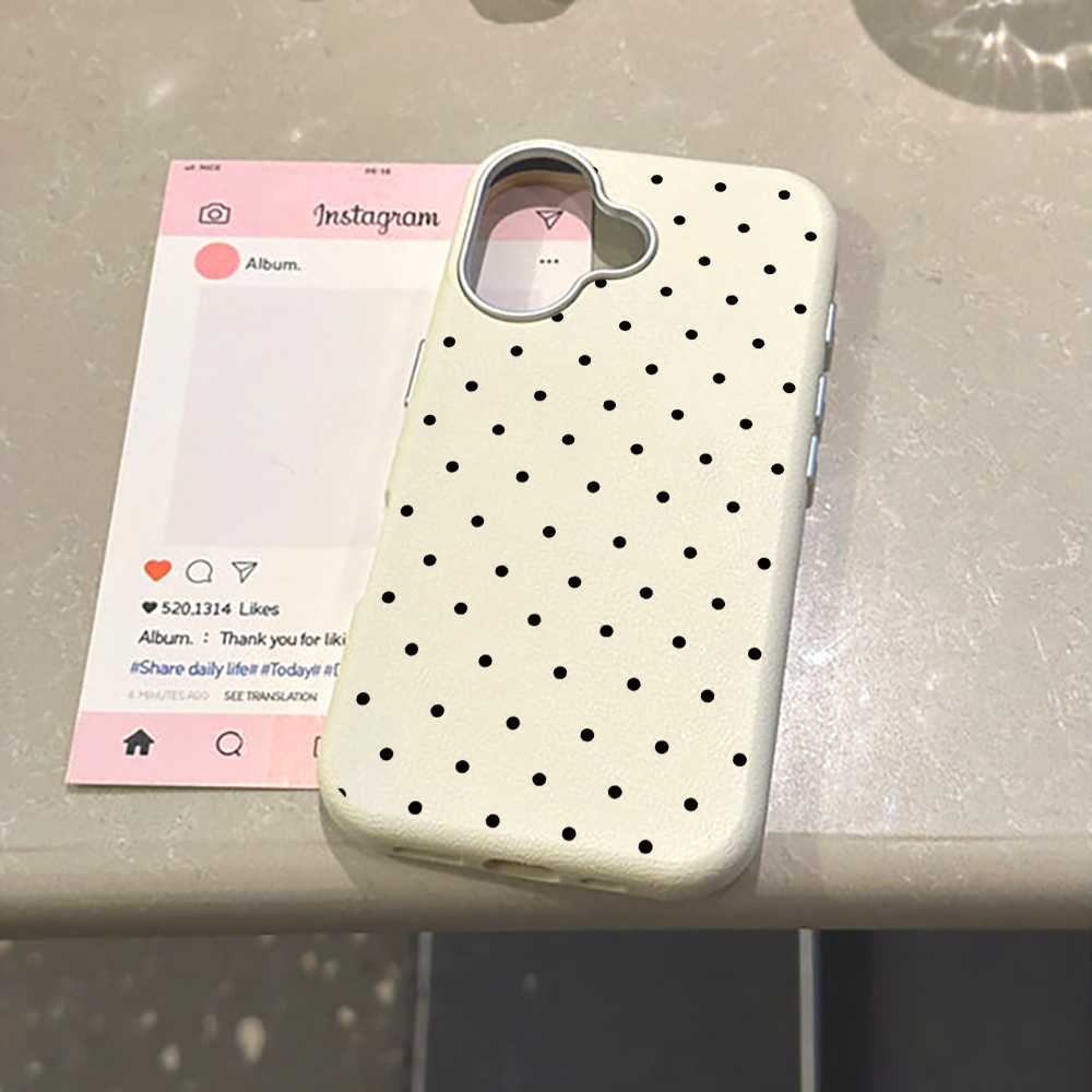 غطاء هاتف كوري أنيق بنقاط البو - مراجعة Phone Cases Cute Iphone 13 وسعره