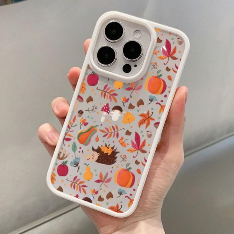 اليقطين الخريف يترك جراب هاتف  - مراجعة Phone Cases Transparent وسعره