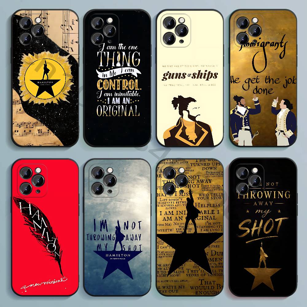 غطاء هاتف سيليكون أسود ناعم من - مراجعة Phone Cases Hamilton وسعره