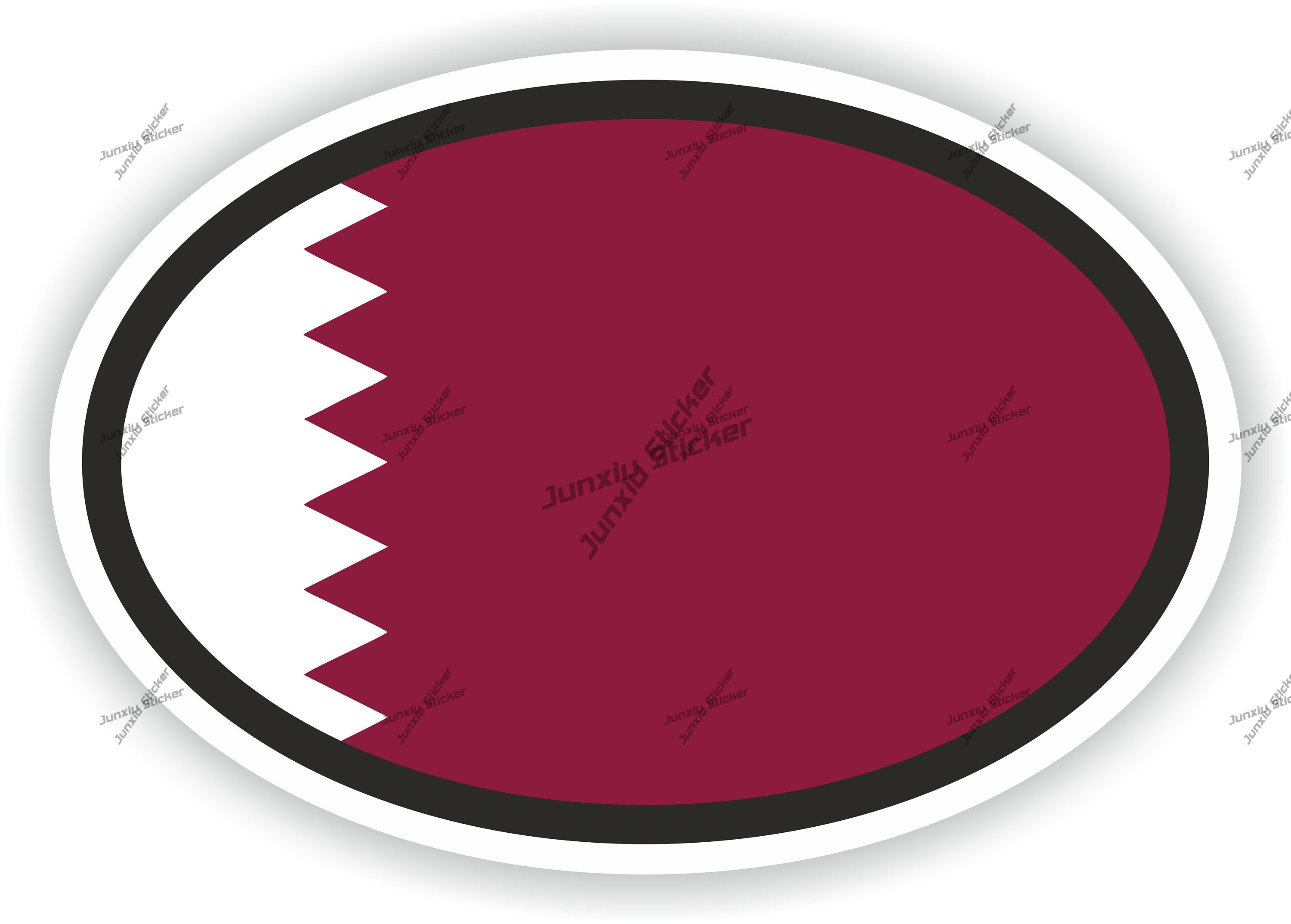 ملصق بيضاوي بعلم قطر، ملصقات إ - مراجعة Phone Cases Qatar وسعره