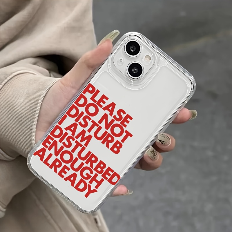 غطاء هاتف بتصميم كلمات إنجليزي - مراجعة Phone Cases Transparent وسعره