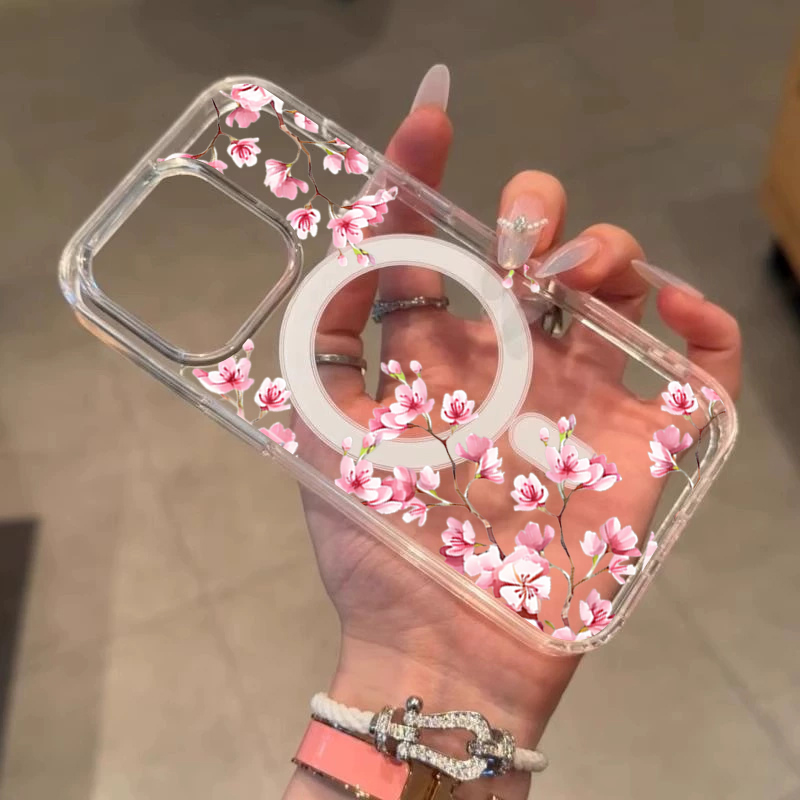 غطاء فاخر وردي اللون بتصميم ال - مراجعة Phone Cases Magsafe وسعره