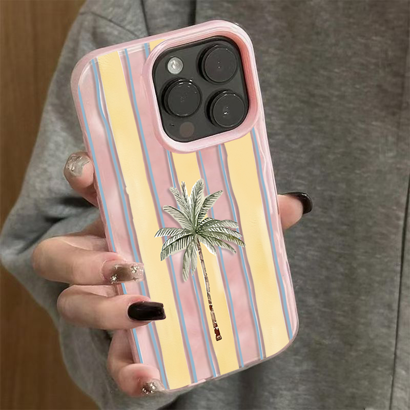 جراب هاتف صيفي مموج بتصميم شجر - مراجعة Phone Cases Cute Iphone 13 وسعره