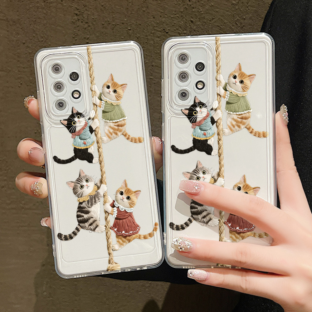 جراب هاتف سيليكون بتصميم القط  - مراجعة Phone Cases For Samsung S21 5G وسعره