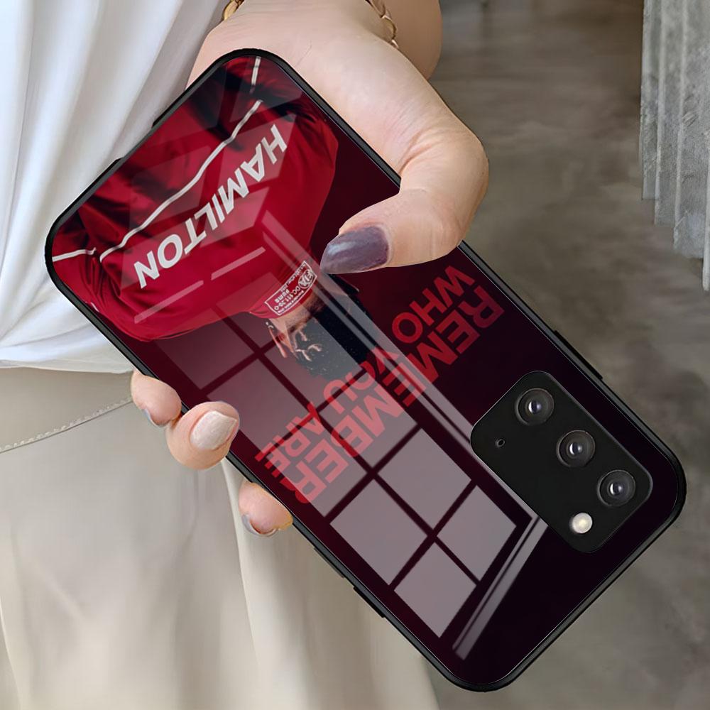 غطاء هاتف زجاجي أسود بتصميم 44 - مراجعة Phone Cases Hamilton وسعره