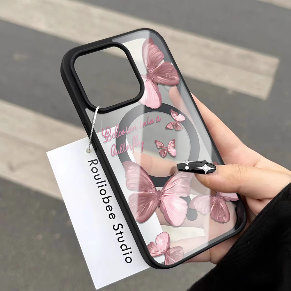 جراب هاتف بتصميم فراشات متعددة - مراجعة Phone Cases Magsafe وسعره