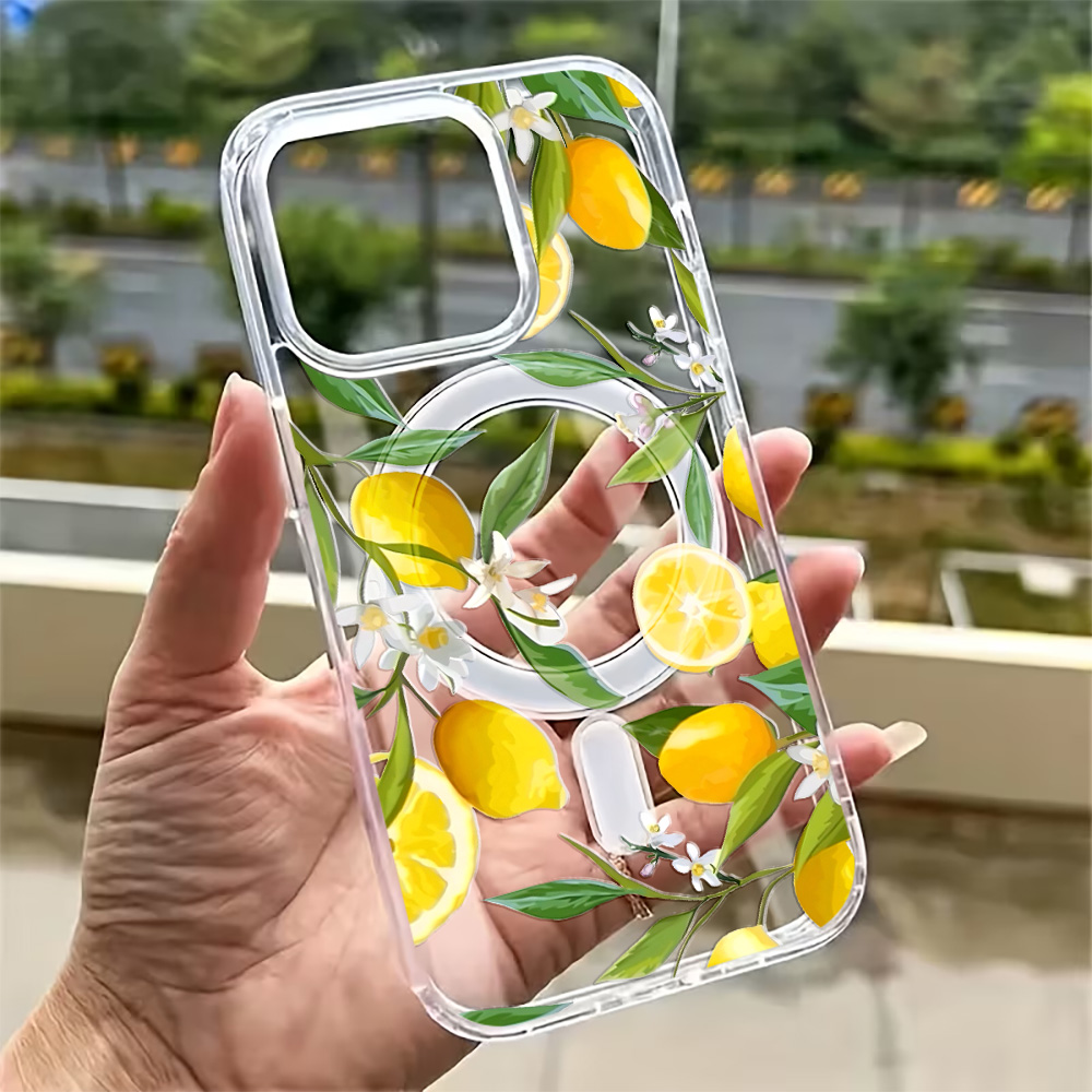 غطاء هاتف صيفي بتصميم الليمون  - مراجعة Phone Cases Magsafe وسعره